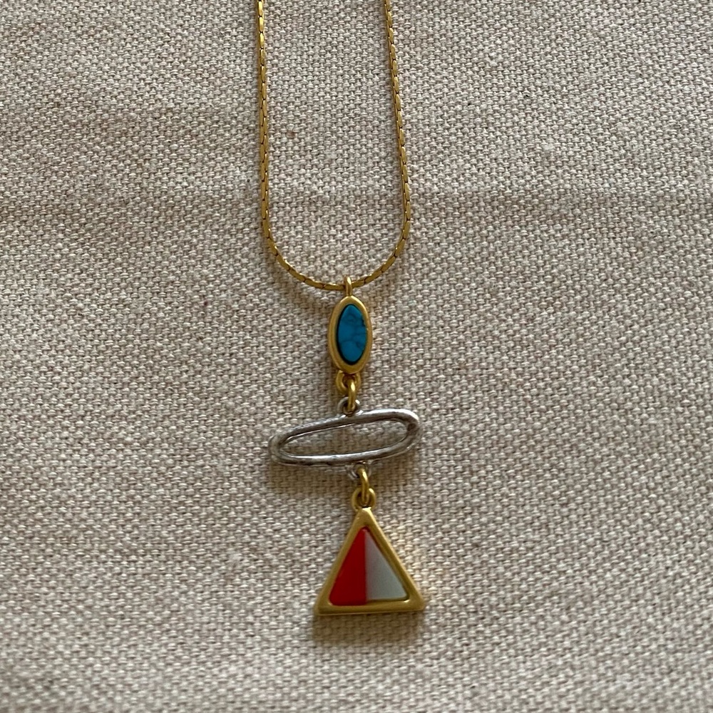 Madewell Desert Sunset pendant necklace Sante fe - Picture 2 of 7
